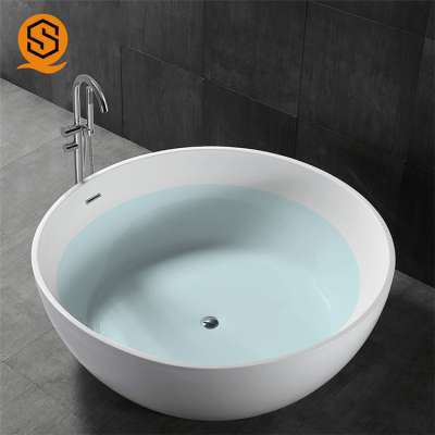 Modern Freestanding Soaking bath tub For One Person Baths Round Bathtubs