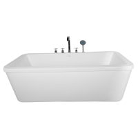 2020 New design White Acrylic vertical Standalone rectangular bathtub