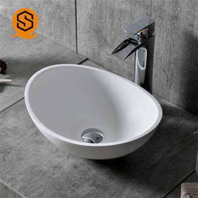 Competitive price customized artificial stone bathroom sink wash basin