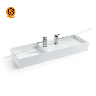 Matte artificial stone bathroom sinks countertop hand wash basin