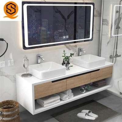 Hot selling Artificial stone corians solid surface bathroom vanity cabinets