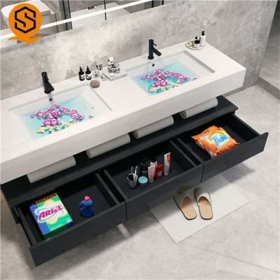 Superseptember Guangzhou Bathroom Vanity Sets with cabinet marble vanity top