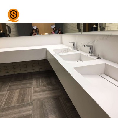 Superseptember Foshan white bathroom sinks acrylic solid surface wash basin