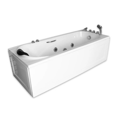 Beauty bathroom rectangle shape embedded artificial stone bathtubs